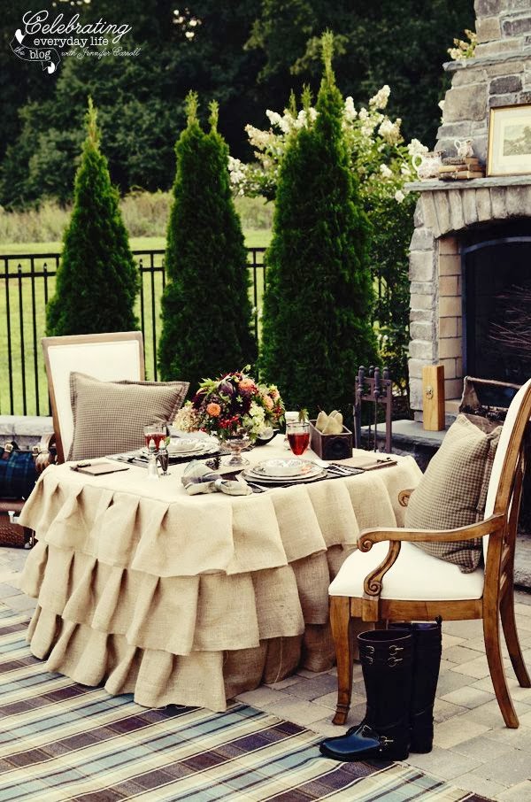 luxury outdoor dinner for two
