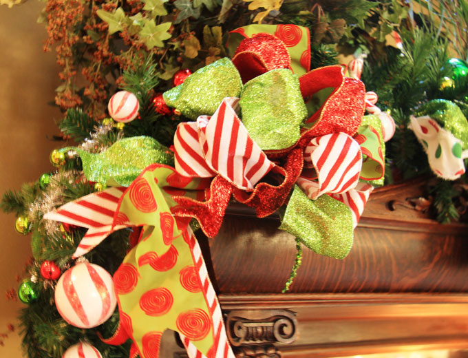 colorful Christmas decor