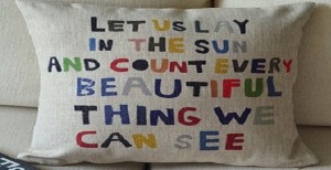 Beautiful things pillow