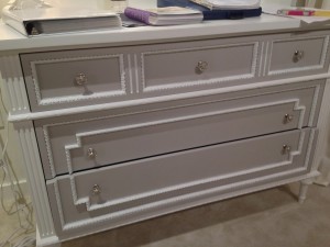 beautiful detailing on the fronts of chests of drawers HPMKT