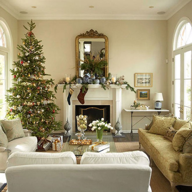 Christmas Decor Living Room Pinterest