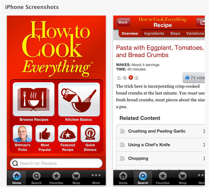 How to cook everything app
