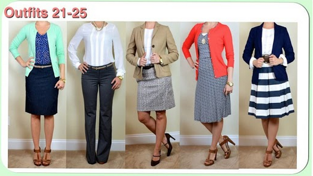 The Spring Business Casual Capsule - Outfits 21-25