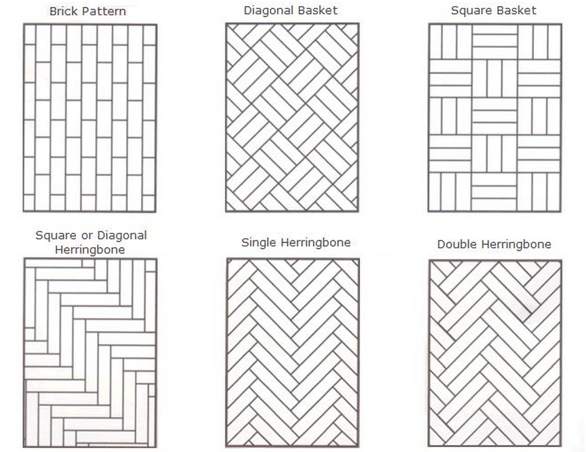 6x48 herringbone hatch pattern