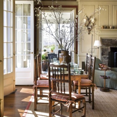 Cozy Kitchens with Fireplaces