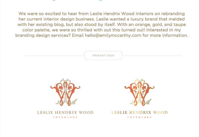 Leslie Hendrix Wood Interiors new logo