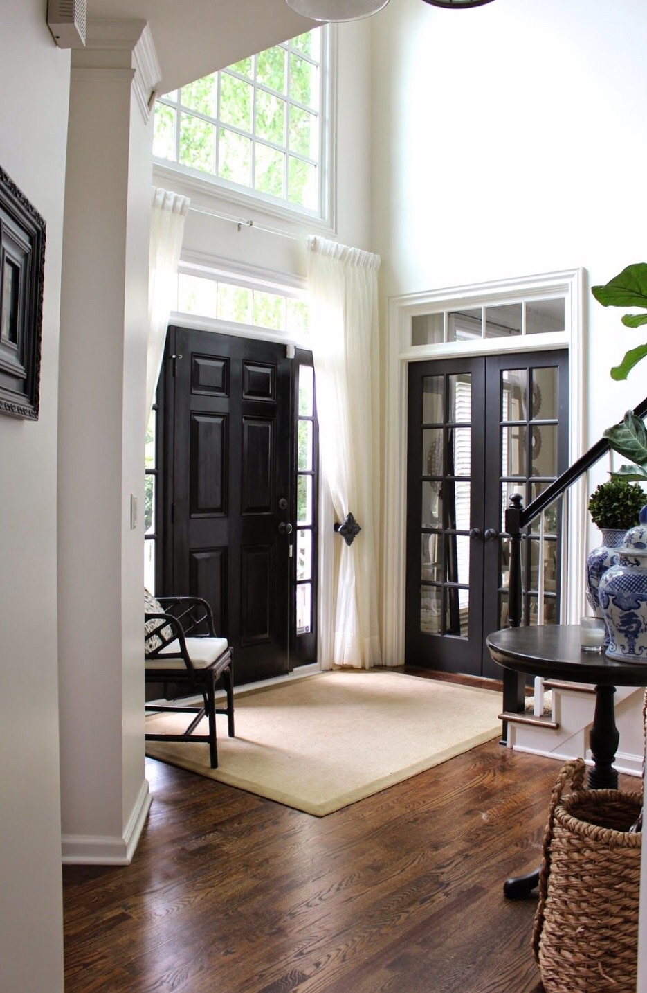 black closet doors