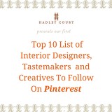 Introducing Our First Top 10 List of Designers & Tastemakers To Follow on Pinterest!