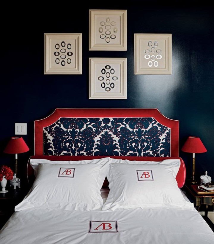 monogrammed - linens - bedroom - alessandra - branca - interior designer 