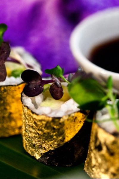 INSPIRED ENTERTAINING WITH MANETTI EDIBLE GOLD LEAF!