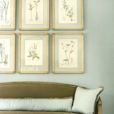 The Art of French Matting With Antique Botanical Prints