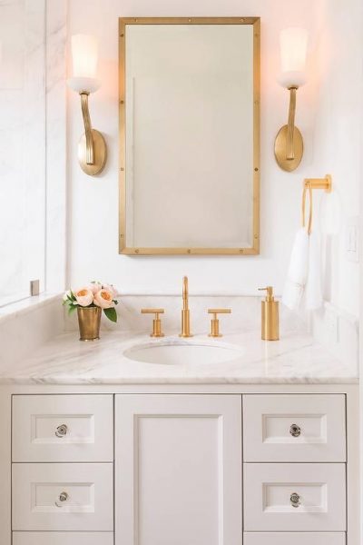 Glamorous Gold Bathroom Fixtures Hadley Court Interior Design Blog 7814
