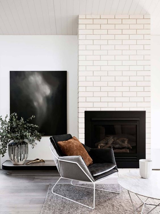 5 ways to use subway tile in the living room
