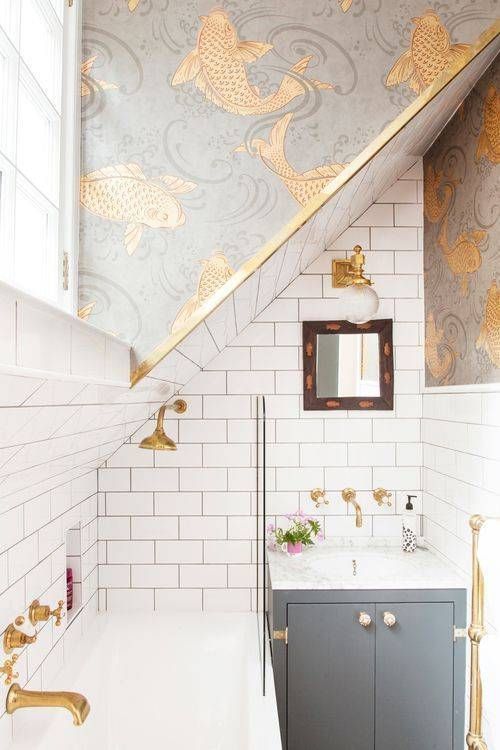 gold bathroom fixtures we love
