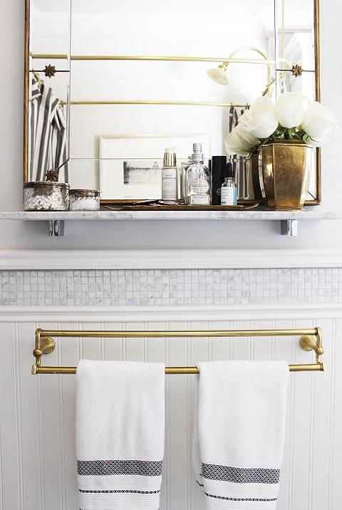 gold bathroom fixtures we love