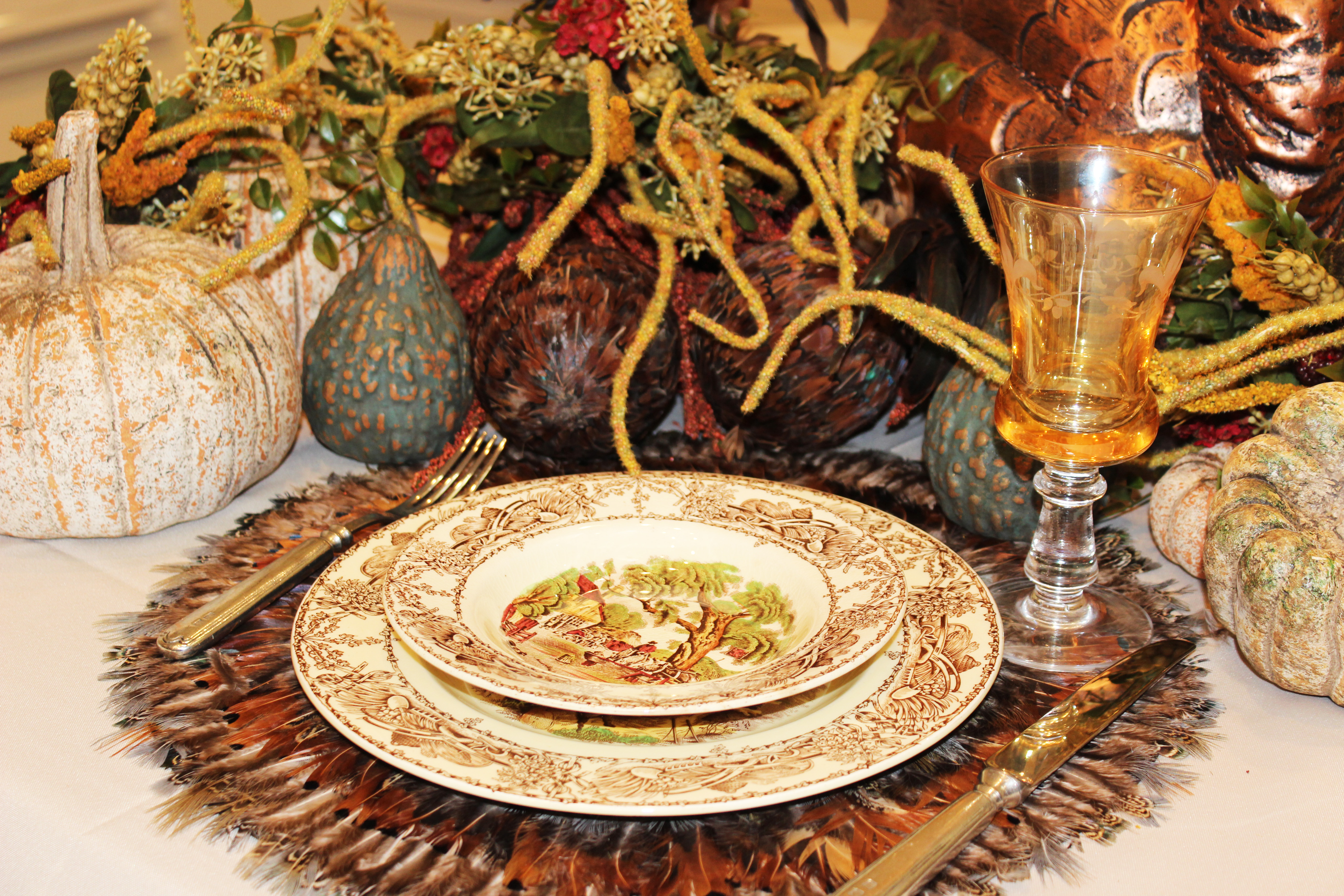 Informal Thanksgiving Dinner: Tabletops & Recipes