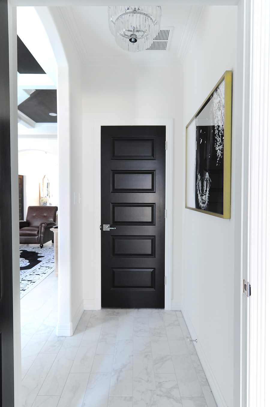 Black Front Door Color For Luxury Home Design