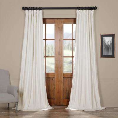 off white traditional rod pocket curtains