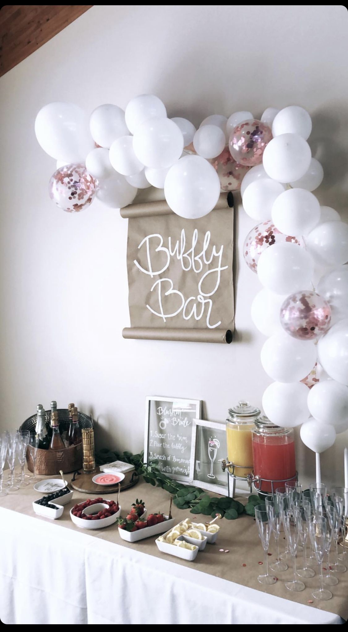 Bridal Shower Brunch Ideas Inspiration Hadley Court   Bubbly Bar Pinterest 