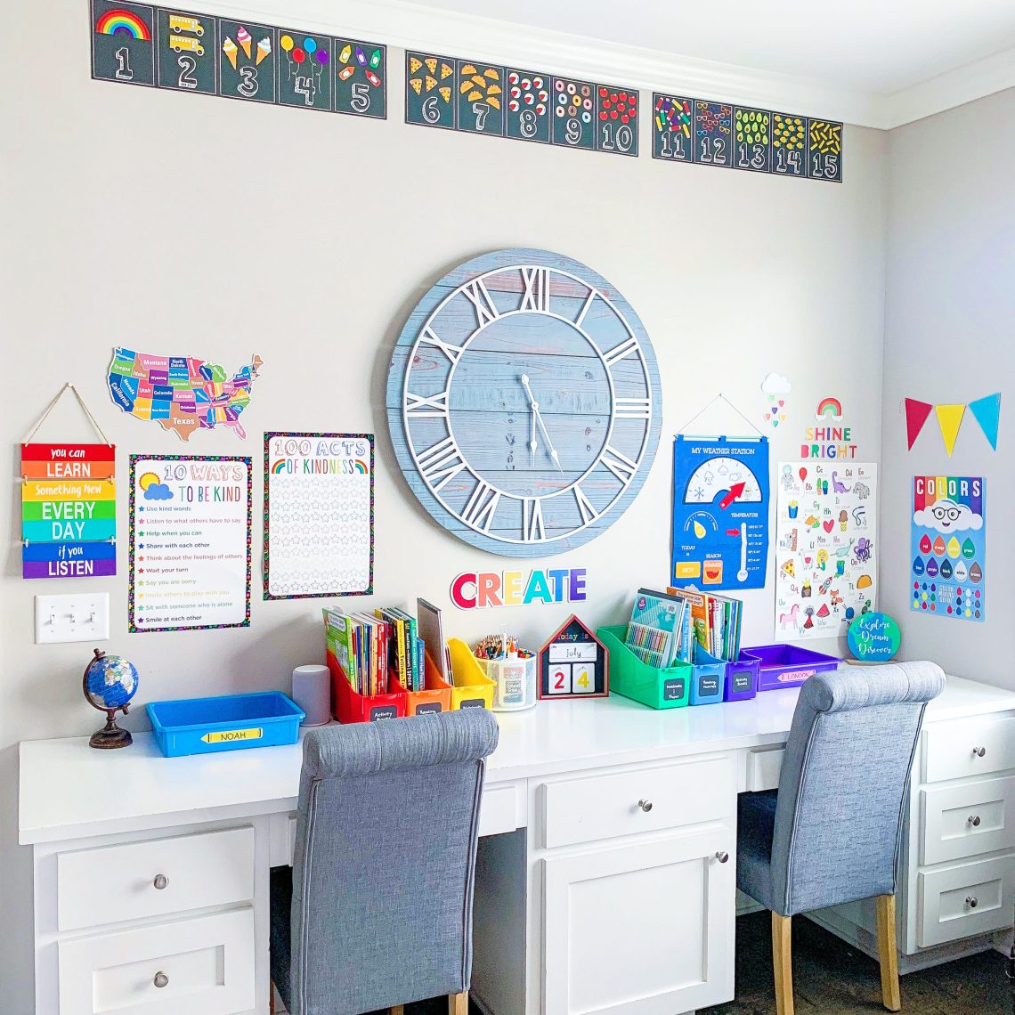 10 Homeschool Room Ideas to Help Your Kids Thrive While Learning at ...