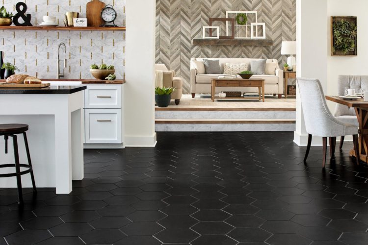 Black Tile In Your Kitchen, Dark Tile Flooring Kitchen