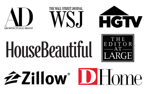 As Seen In AD - WSJ - HGTV - HouseBeautiful - The Editor AT Large - Zillow - DHome